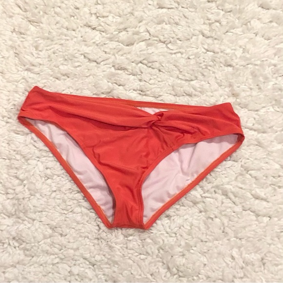 ANTONIO MELANI Other - Antonio Melani Bikini Bottoms Twist Ruched Coral Red Orange Medium